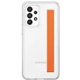 Samsung Slim Strap Cover EF-XA336 voor de Galaxy A33 5G | Back Cover, mobiele telefoonhoes, schokbestendig, beschermende case, band, transparante houder - 6,4 inch