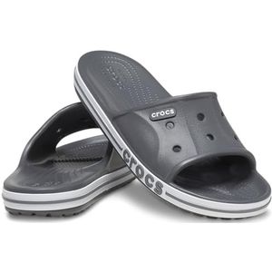 Crocs Uniseks Bayaband Slide Sandaal, Grijs, 37/38 EU