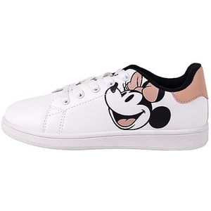 Disney Minnie Mouse Sneakers, uniseks, volwassenen, wit, maat 33, Wit, 33 EU