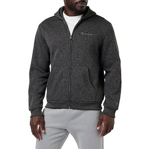 Champion Legacy American Classics-Knit Full Zip Sweatshirt met capuchon voor heren, Grijs Melange, M