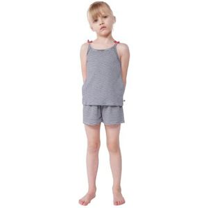 Petit Bateau Pyjacourt voor meisjes en jongens, Blauw/Wit, 6 Jaar