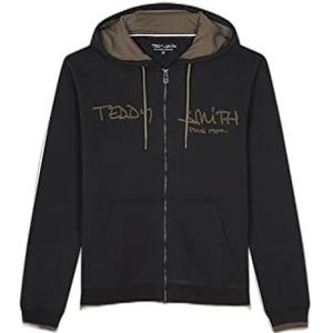 Teddy Smith Giclass Hoody Sweater, Karbon, XS Heren