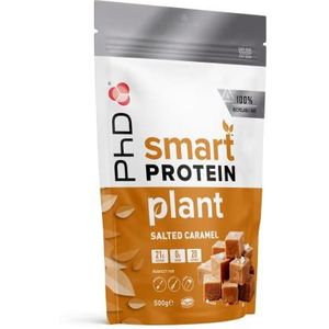 PhD Nutrition Smart plantaardig eiwitpoeder plantaardig eiwitpoeder suikerarm Gezouten Karamel (Veganistisch) - 500 g