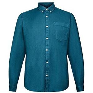 ESPRIT Heren 112EE2F303 overhemd 460/DARK Turquoise, L