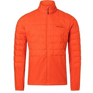 Marmot Heren Echo Featherless Hybrid, Geïsoleerde wandeljas, waterafstotende functionele jas, gewatteerde jas met voering, winddichte outdoorjas, Red Sun, L