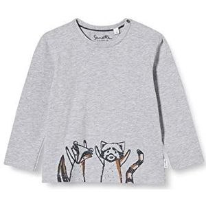 Sanetta Baby-jongens Grey Mel T-shirt voor peuters, grijs, 56 cm