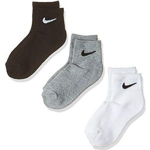 NIKE Kids Basic Pack Ankle sokken, 3 paar, EU 27-35