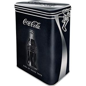 Nostalgic-Art Retro koffieblik, Coca-Cola – Sign Of Good Taste – Geschenkidee voor Coke-fans, Blik met aromadeksel, Vintage design, 1,3 l, Meerkleurig
