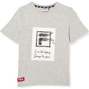 FILA Trendelburg T-shirt voor jongens, lichtgrijs gem., 146/152 cm
