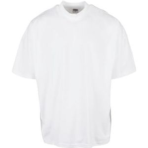 Urban Classics - Oversized Mock Neck Heren T-shirt - Wit