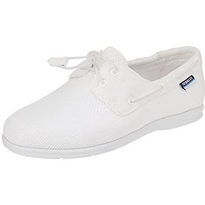 Sebago Monterey Boat Shoe voor dames, wit, 35,5 EU, Wit, 35.5 EU