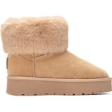 XTI 144719 dameslaarzen, beige, maat 37, Beige, 37 EU