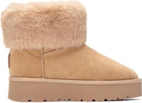 XTI 144719 dameslaarzen, beige, maat 37, Beige, 37 EU