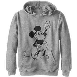 Disney Simple Mickey Outline Hoodie, sportief Heather, M, Sportief Heather, M
