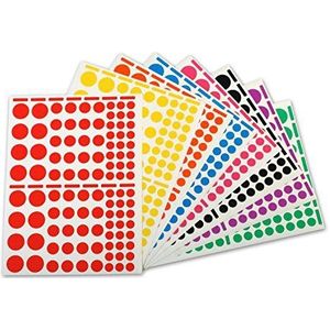 Apli-AGIPA pakket met 1040 stickers, geselecteerde kleuren en formaten, 10 vellen in het formaat 160 x 216 mm
