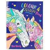 Depesche 12452 Miss Melody - Kleur & Ontwerp boek met 40 pagina's voor het ontwerpen van patronen en paardenmotieven, incl. kleurplaten