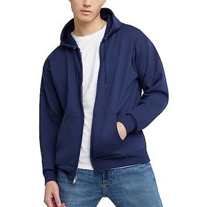 Hanes Heren Hoody - blauw - XL