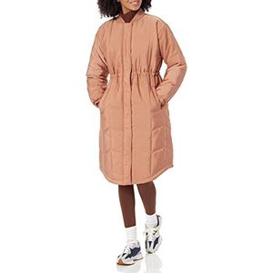 Amazon Essentials Gewatteerde damesjas (verkrijgbaar in grote maten), lichtbruin, L