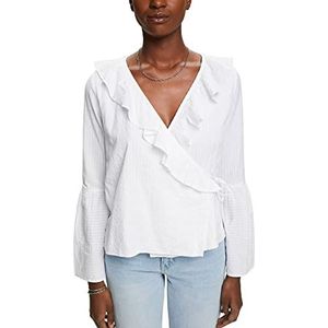 ESPRIT Dames 023EE1F312 blouse, 100/wit, M, 100/wit., M