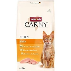 animonda Carny Kattenvoer kitten – droogvoer kat suikervrij en zonder granen – met kip, 1,75 kg