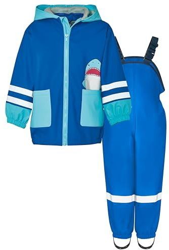 PLAYSHOES Functioneel pak 'Hai'  blauw / aqua / rood / wit