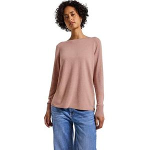 STREET ONE - Gebreide Trui - Faded Rose - Met Boothals