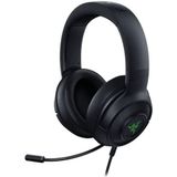 Razer Kraken V3 X Gaming Headset: 7.1 surround sound - 40 mm Triforce drivers - HyperClear opvouwbare niermicrofoon - Chroma RGB-verlichting - voor pc - klassiek zwart