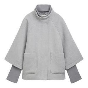 TOM TAILOR Dames 1042901 jas, 21373-Medium Silver Grey Melange, XXL, 21373 - Medium Silver Grey Melange, XXL