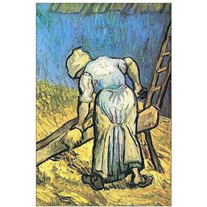 ArtPlaza Van Gogh Vincent-A Farmer Cutting Hay Decoratief paneel