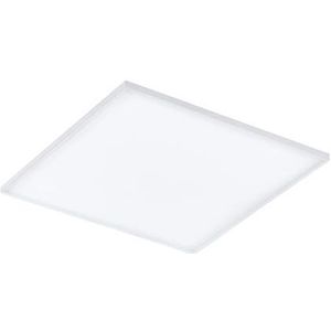 EGLO Plafondlamp Turcona, vierkant led-paneel van metaal en kunststof, lamp plafond in wit, plafondverlichting frameloos, vloerlamp warm wit, 60 x 60 cm
