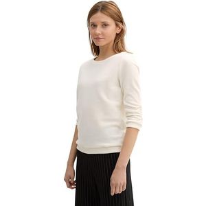 TOM TAILOR - Denim Sweatshirt - Marble Beige Melange - Katoen-Polyestermix