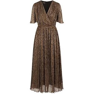 ApartFashion Midi-jurk voor dames, Bruin-Metalic, 36