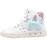 Geox Meisjes J Skylin Girl Sneakers, White Multicolor, 27 EU