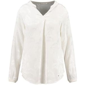 KEYLARGO Cocoa damesblouse met V-hals, offwhite (1001), M