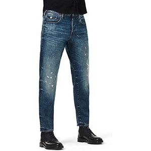 G-Star Raw heren Jeans Loic Relaxed Tapered Jeans, Antic Faded Arsenic Blue Restored B454-b816, 34W / 36L