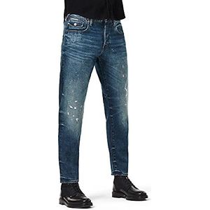 G-Star Raw heren Jeans Loic Relaxed Tapered Jeans, Antic Faded Arsenic Blue Restored B454-b816, 28W / 32L