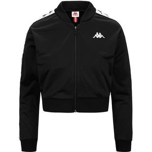 Kappa ASBER 222 sweatshirt, zwart/wit/zwart, standaard voor dames