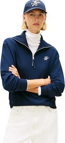 TOMMY HILFIGER Sweatshirt  navy / wit