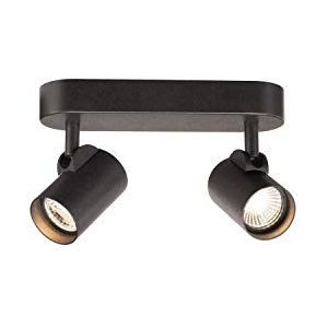 SLV wand- en plafondopbouwarmatuur HELIA/plafond- en wandverlichting binnen, plafondspot / 3000K 18 W 1200 lm zwart dimbaar 35 graden