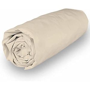 Soleil d'Ocre Percal Doden Omslag, Katoen, Ecru, 160 x 200 cm