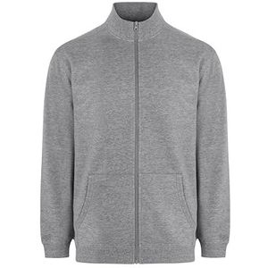 Mukua SZ270U Cooper, uniseks sweatshirt met ritssluiting, Heather Grey, maat L, Grijs, L