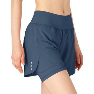 donhobo Sportshorts voor dames, zomer, 2-in-1, korte broek, sneldrogende hardloopshorts, fitness, yoga, joggen, training, sportbroek
