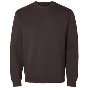 SELECTED HOMME Mannelijk sweatshirt met lange mouwen, chocolade taart, M