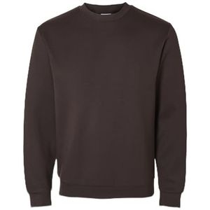 SELECTED HOMME Mannelijk sweatshirt met lange mouwen, chocolade taart, M