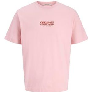 JACK & JONES Jortavira Pop Tee Ss Crew Neck Oc25, Tickled Pink, XXL