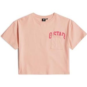 G-STAR Loose Crop T-shirt voor meisjes, roze (Evening Sand D25562-01-g938), 14 Jaar