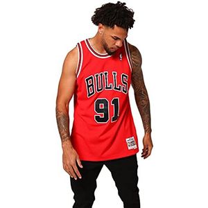 Mitchell & Ness - Chicago Bull - Basketbal T-shirt - Rood