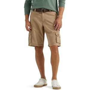 Lee Men's Dungarees New Belted Wyoming Cargo Short, Warm Bronze, 32