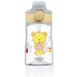 SIGG - Aluminium Kids Water Bottle - Miracle Furry Friend - Met Rietje - Lekvrij - Lichtgewicht - BPA vrij - Kras- & Break Resistant - School & Sport - Geel - 0.35L
