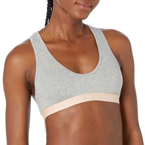 Emporio Armani Dames Dames Bralette Iconic Logo Band BH, lichtgrijs gem, L